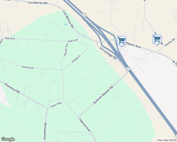 map of restaurants, bars, coffee shops, grocery stores, and more near 1252 Futura Lane in Arroyo Grande