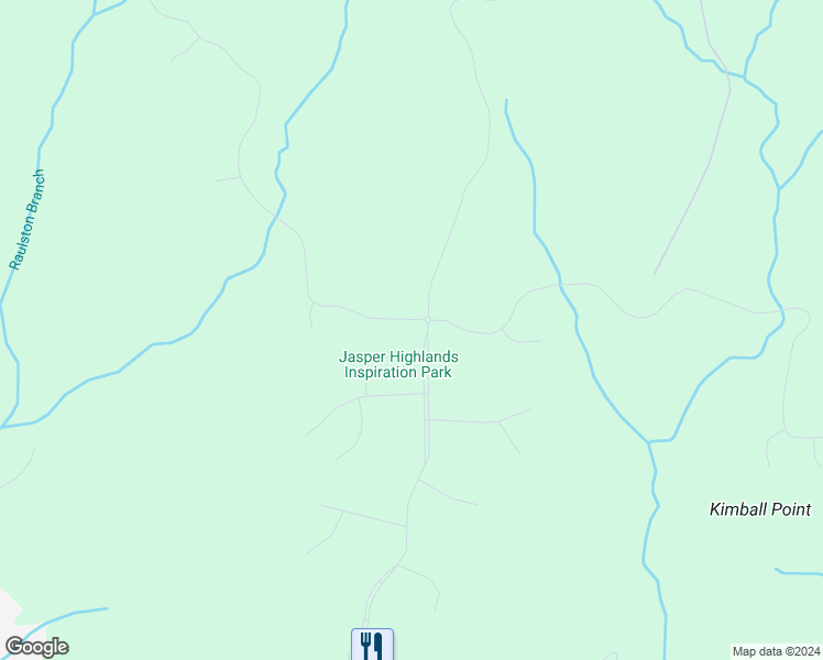 map of restaurants, bars, coffee shops, grocery stores, and more near 175 Raulston Falls Drive in Jasper