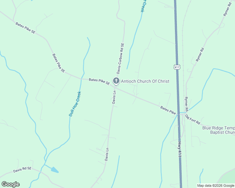 map of restaurants, bars, coffee shops, grocery stores, and more near 692 Davis Lane in Old Fort