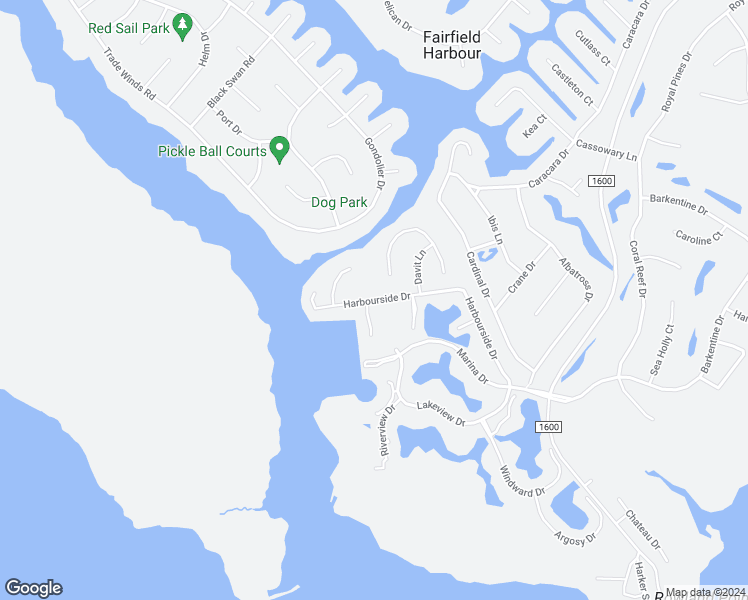 map of restaurants, bars, coffee shops, grocery stores, and more near 6222 Harbourside Drive in New Bern