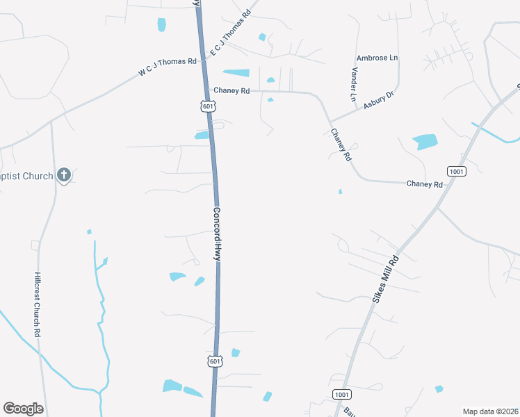 map of restaurants, bars, coffee shops, grocery stores, and more near 4118-4396 Concord Highway in Monroe