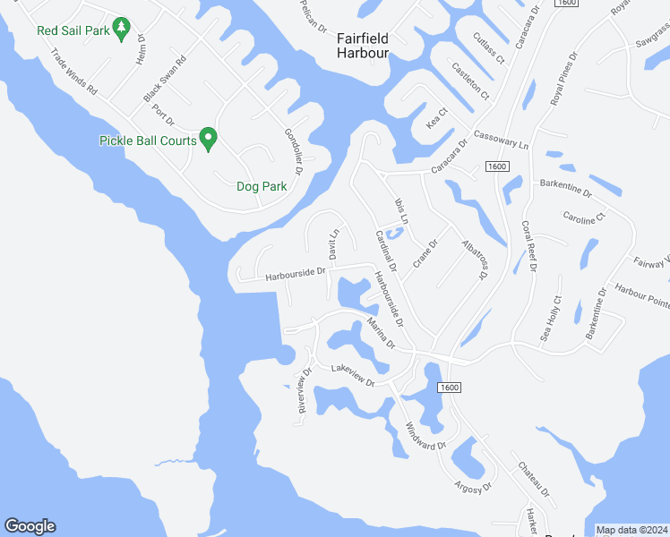 map of restaurants, bars, coffee shops, grocery stores, and more near 1569 Harbourside Drive in New Bern