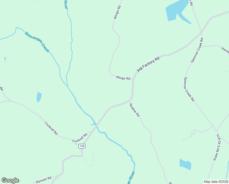 map of restaurants, bars, coffee shops, grocery stores, and more near 1674 Wingo Road in Campobello