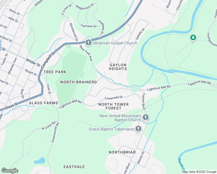 map of restaurants, bars, coffee shops, grocery stores, and more near 3136 New York Avenue in Chattanooga