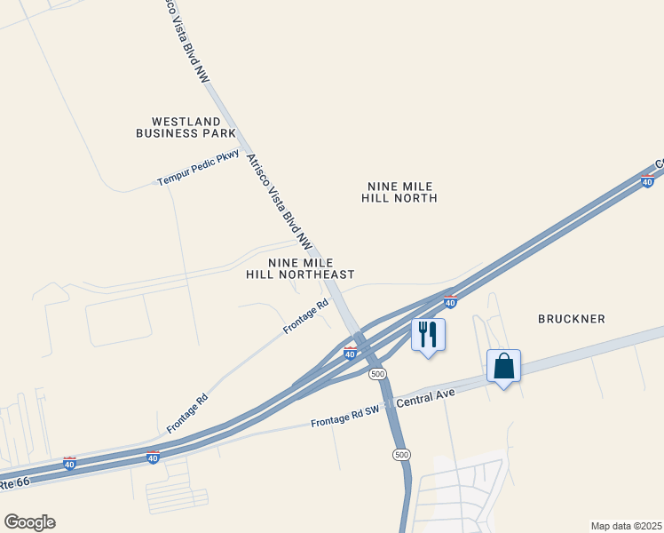 map of restaurants, bars, coffee shops, grocery stores, and more near 746-772 Atrisco Vista Boulevard in Albuquerque