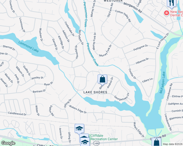 map of restaurants, bars, coffee shops, grocery stores, and more near 400 Bannerman Place in Fayetteville