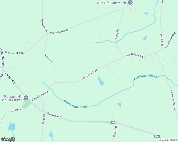 map of restaurants, bars, coffee shops, grocery stores, and more near 446 Pink Dill Mill Road in Greer