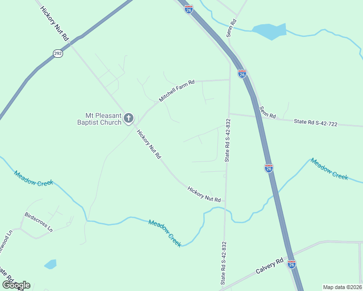 map of restaurants, bars, coffee shops, grocery stores, and more near 675 Hibbard Farm Road in Inman