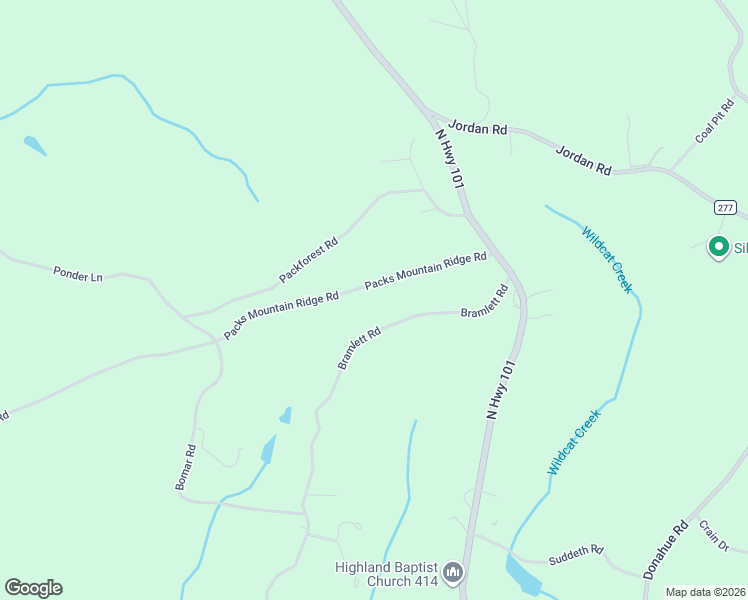 map of restaurants, bars, coffee shops, grocery stores, and more near 155 Packs Mountain Ridge Road in Taylors