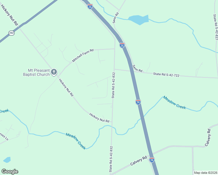 map of restaurants, bars, coffee shops, grocery stores, and more near 729 Grace Valley Road in Inman