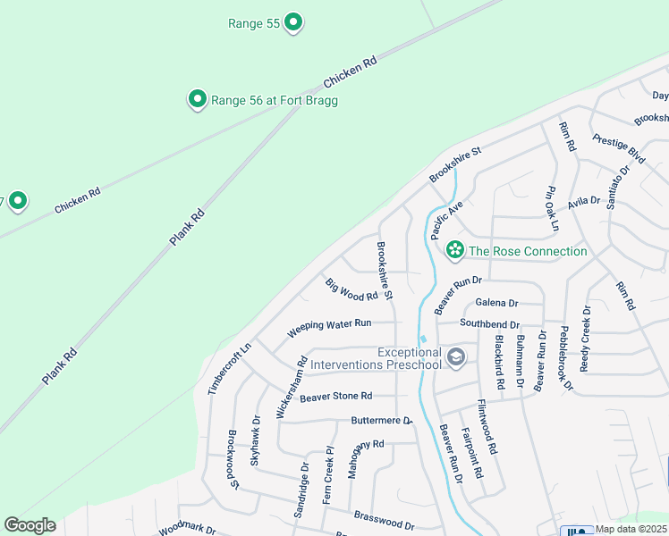 map of restaurants, bars, coffee shops, grocery stores, and more near 7004 Timbercroft Lane in Fayetteville