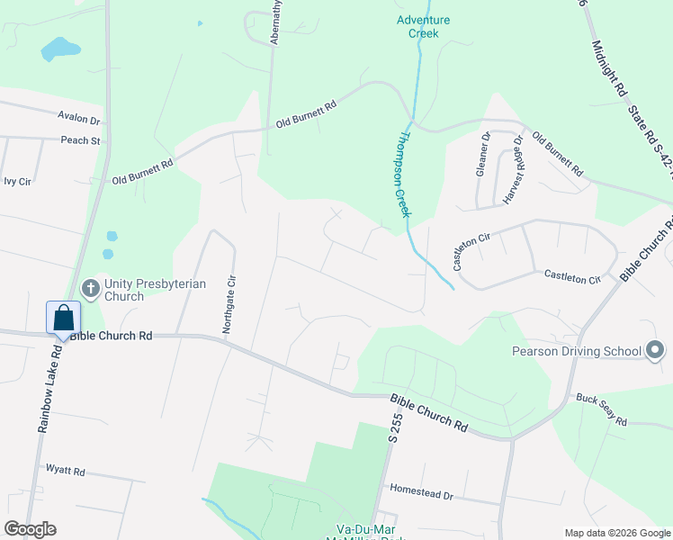 map of restaurants, bars, coffee shops, grocery stores, and more near 431 Abberly Lane in Boiling Springs