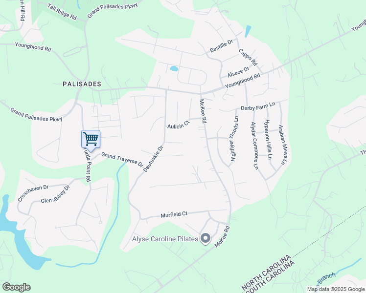 map of restaurants, bars, coffee shops, grocery stores, and more near in Charlotte