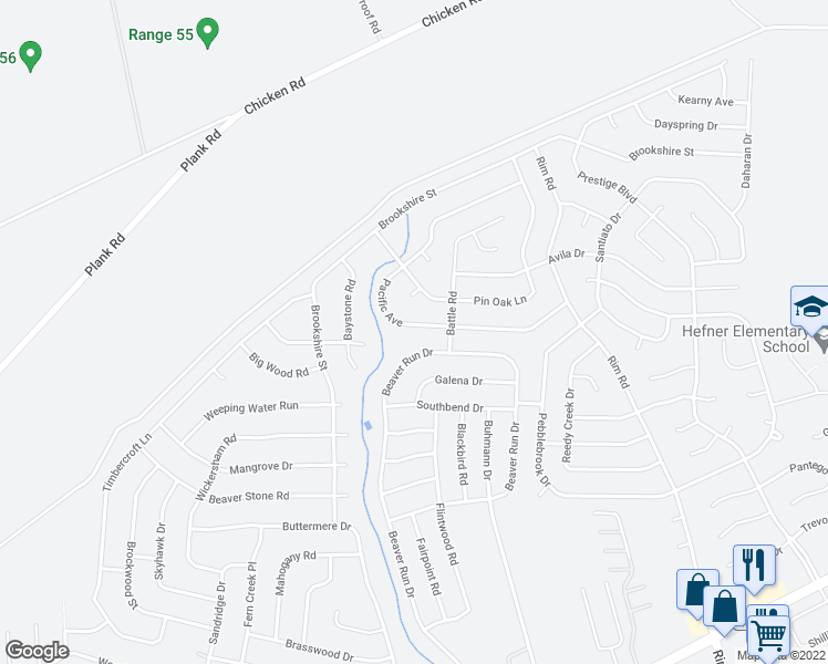 map of restaurants, bars, coffee shops, grocery stores, and more near 6656 Pacific Avenue in Fayetteville