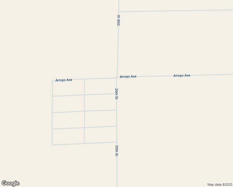 map of restaurants, bars, coffee shops, grocery stores, and more near 20th Street in Mojave