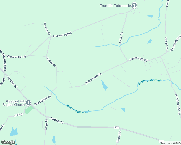 map of restaurants, bars, coffee shops, grocery stores, and more near 446 Pink Dill Mill Road in Greer