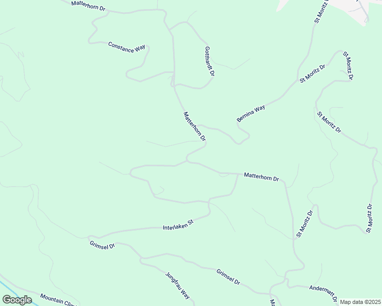 map of restaurants, bars, coffee shops, grocery stores, and more near Matterhorn Drive in Kern County