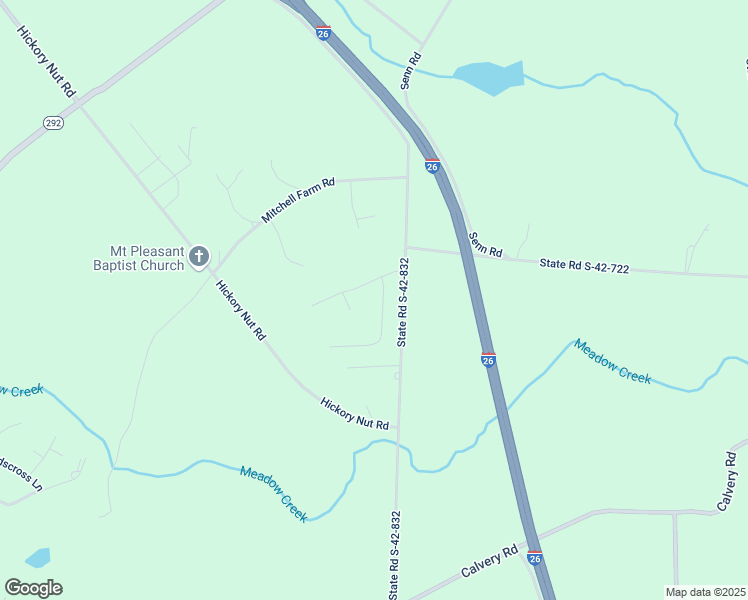 map of restaurants, bars, coffee shops, grocery stores, and more near 724 Grace Valley Road in Inman