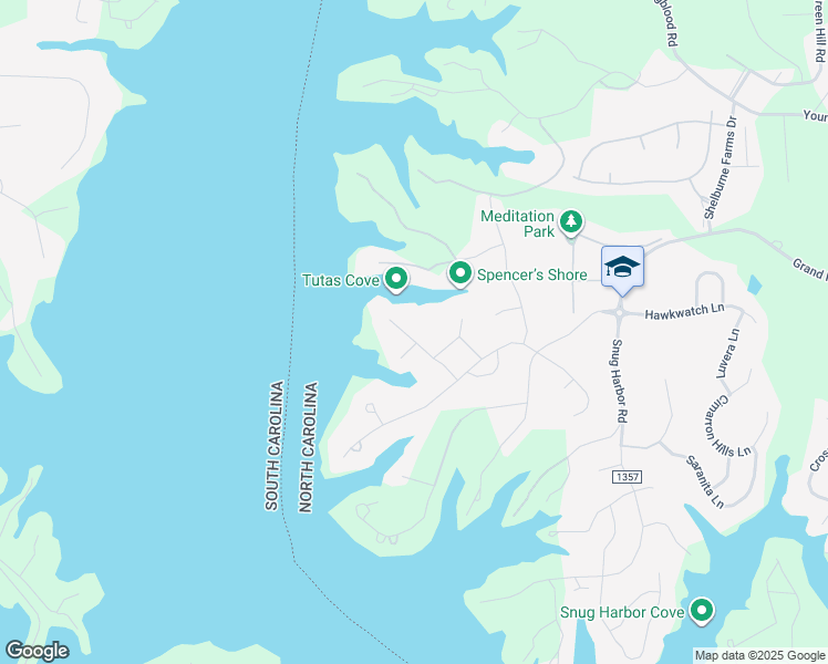 map of restaurants, bars, coffee shops, grocery stores, and more near 17733 Burnt Hickory Drive in Charlotte