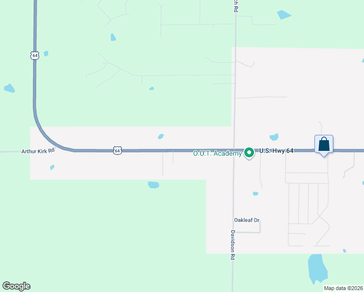 map of restaurants, bars, coffee shops, grocery stores, and more near 298 U.S. 64 in Beebe