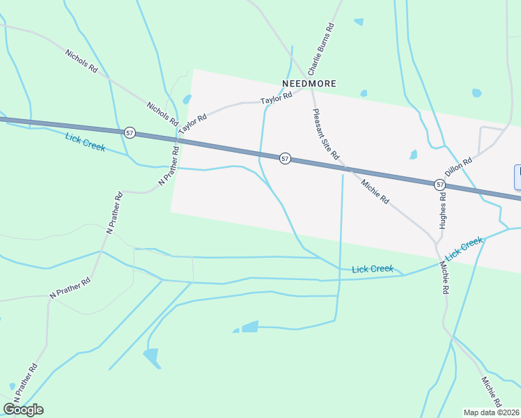 map of restaurants, bars, coffee shops, grocery stores, and more near 151 Tennessee 57 in Michie
