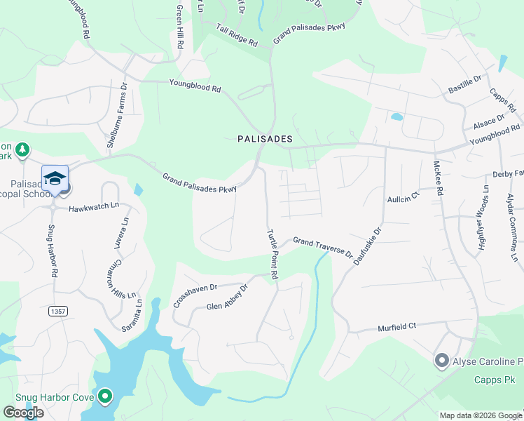 map of restaurants, bars, coffee shops, grocery stores, and more near 17018 Ashton Oaks Drive in Charlotte