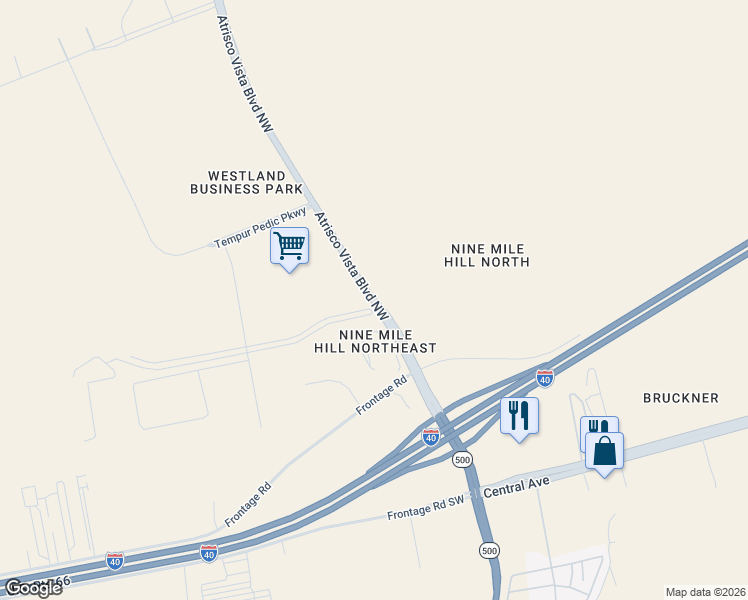 map of restaurants, bars, coffee shops, grocery stores, and more near 746 Atrisco Vista Boulevard in Albuquerque