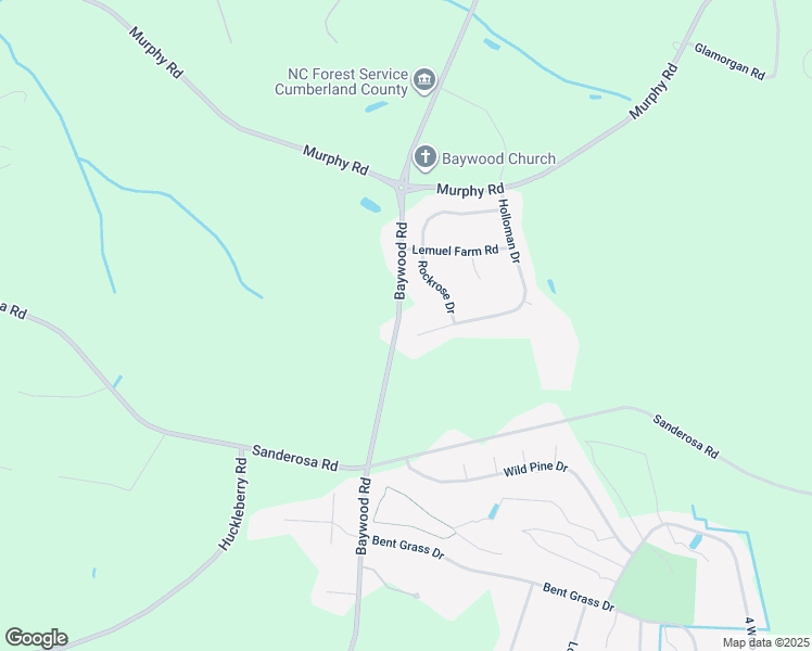 map of restaurants, bars, coffee shops, grocery stores, and more near 1570 Baywood Road in Fayetteville