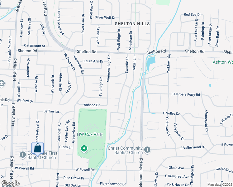 map of restaurants, bars, coffee shops, grocery stores, and more near 289 John Cove in Collierville