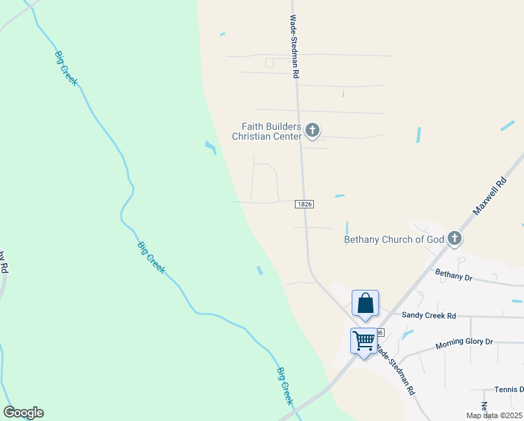 map of restaurants, bars, coffee shops, grocery stores, and more near 5732 Pooh Avenue in Stedman