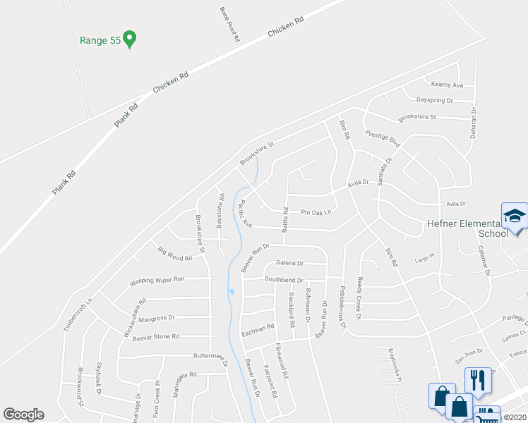 map of restaurants, bars, coffee shops, grocery stores, and more near 6601 Omni Court in Fayetteville