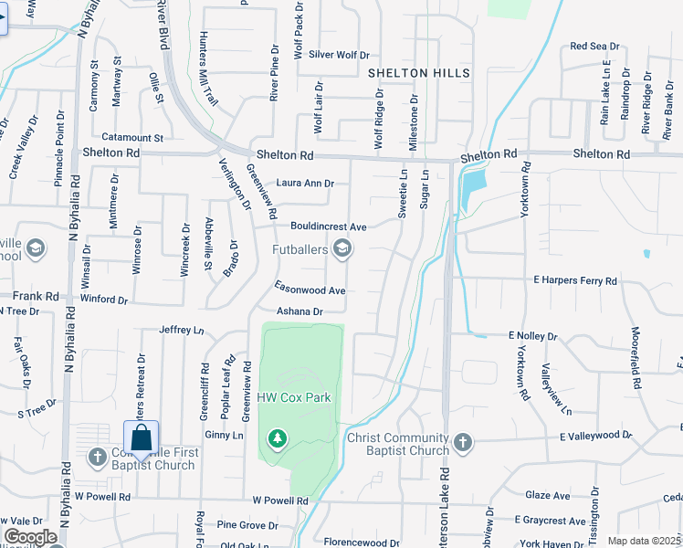 map of restaurants, bars, coffee shops, grocery stores, and more near 1091 Simmonsridge Drive in Collierville