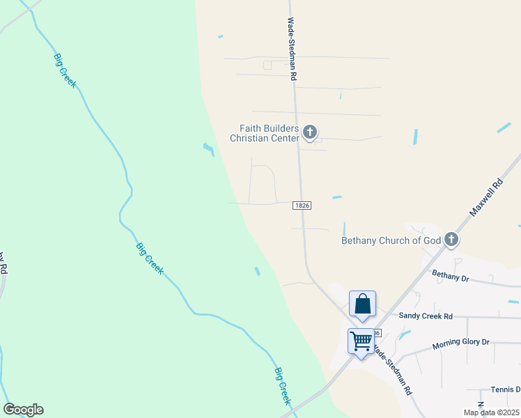 map of restaurants, bars, coffee shops, grocery stores, and more near 5732 Pooh Avenue in Stedman