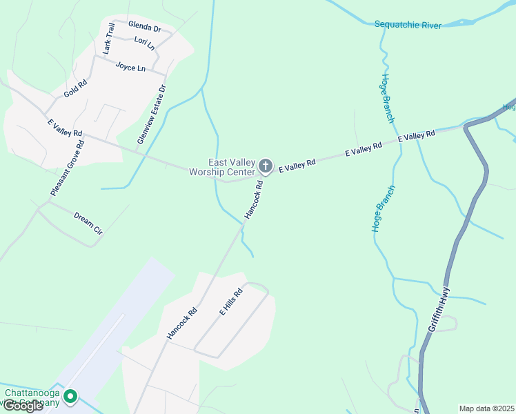 map of restaurants, bars, coffee shops, grocery stores, and more near 1704 Hancock Road in Jasper