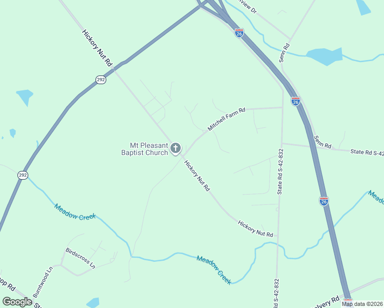 map of restaurants, bars, coffee shops, grocery stores, and more near 490 Hickory Nut Road in Inman