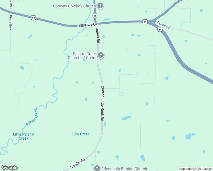 map of restaurants, bars, coffee shops, grocery stores, and more near 2 Stapleton Place in Conway