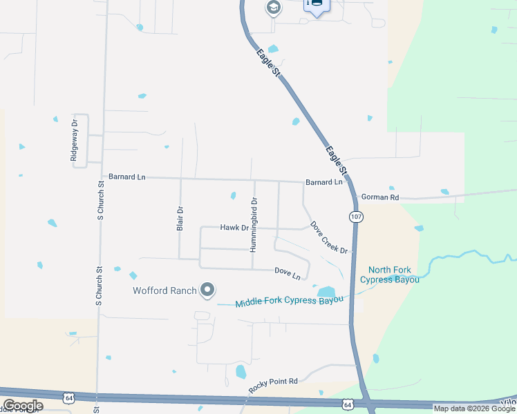 map of restaurants, bars, coffee shops, grocery stores, and more near 12 Whippoorwill Drive in Vilonia