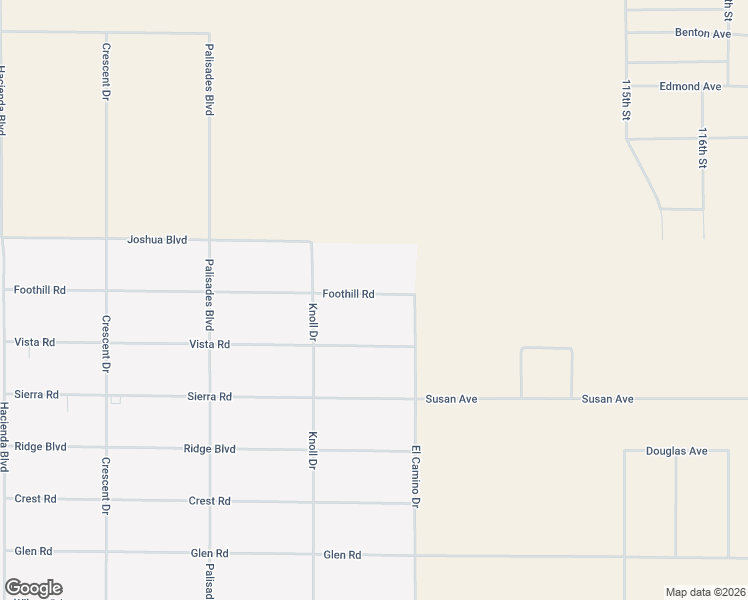 map of restaurants, bars, coffee shops, grocery stores, and more near Foothill Road in California City