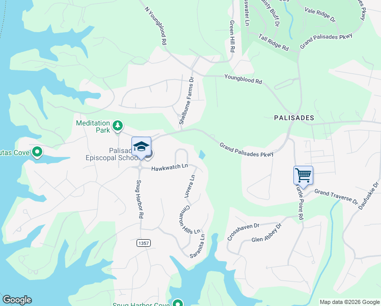 map of restaurants, bars, coffee shops, grocery stores, and more near 13215 Feale Court in Charlotte