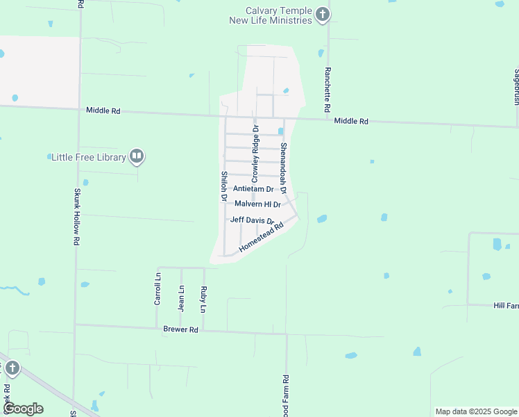 map of restaurants, bars, coffee shops, grocery stores, and more near 3415 Malvern Hill Road in Conway