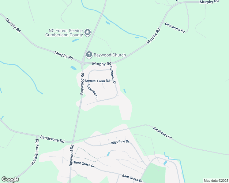 map of restaurants, bars, coffee shops, grocery stores, and more near 1711 Holloman Drive in Fayetteville
