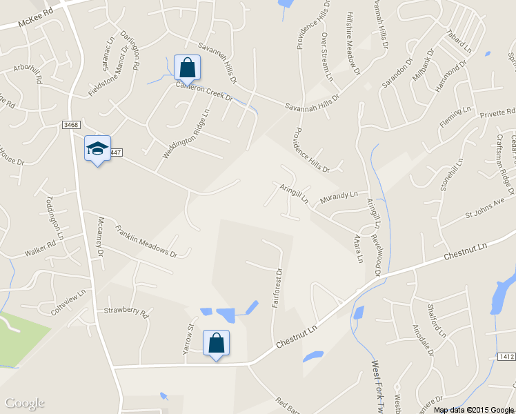 map of restaurants, bars, coffee shops, grocery stores, and more near 1210 Kingsford Court in Matthews