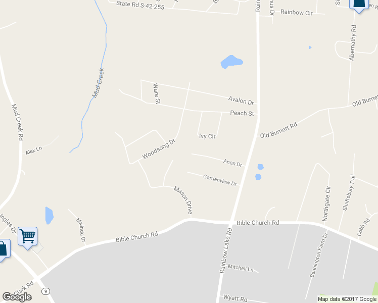 map of restaurants, bars, coffee shops, grocery stores, and more near 220 Anon Drive in Inman