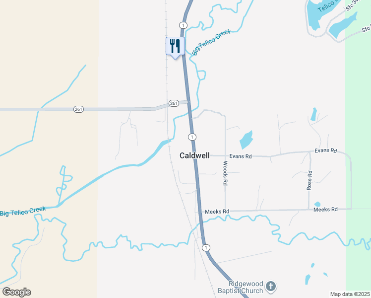 map of restaurants, bars, coffee shops, grocery stores, and more near in Caldwell