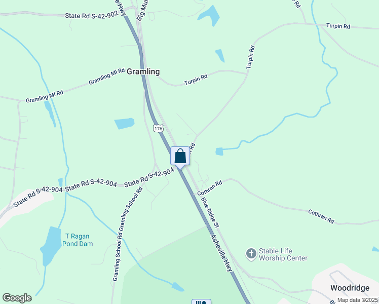 map of restaurants, bars, coffee shops, grocery stores, and more near 1290 Turpin Road in Inman