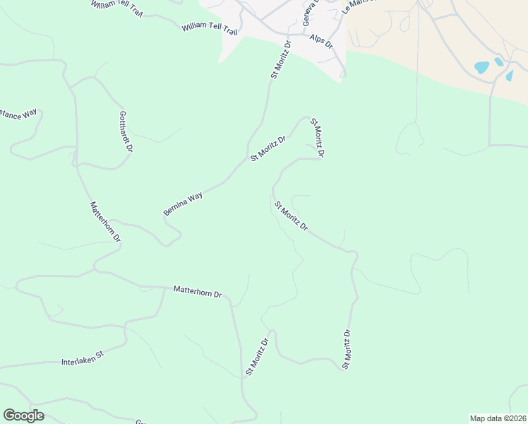 map of restaurants, bars, coffee shops, grocery stores, and more near 17411 Saint Moritz Drive in Tehachapi