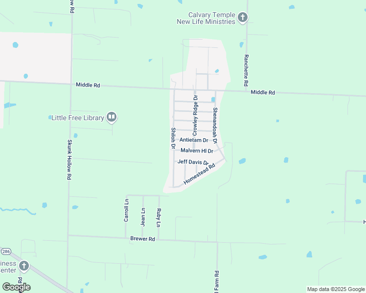 map of restaurants, bars, coffee shops, grocery stores, and more near 3325 Antietam Drive in Conway