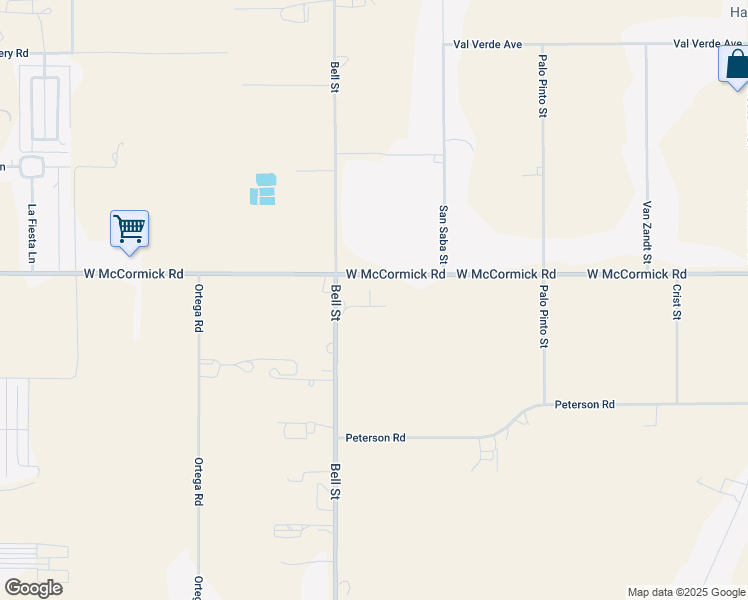map of restaurants, bars, coffee shops, grocery stores, and more near 5601-5745 West McCormick Road in Amarillo