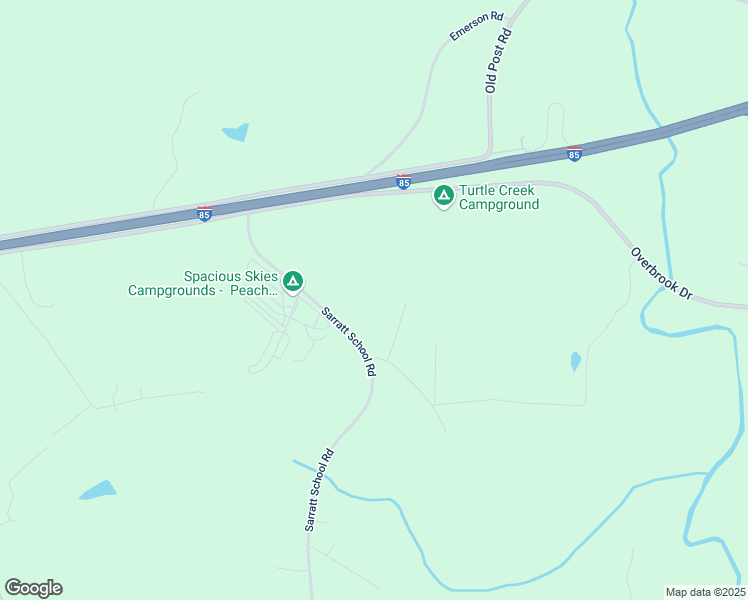 map of restaurants, bars, coffee shops, grocery stores, and more near 203 Sarratt School Road in Gaffney