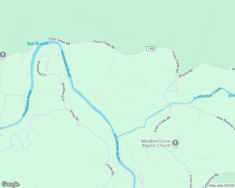 map of restaurants, bars, coffee shops, grocery stores, and more near 109 Timber Ridge Lane in Hayesville